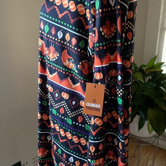 Celebrate Together Women’s 3/4 Sleeve Thanksgiving Themed Dress - Size Large - Picture 5 of 9